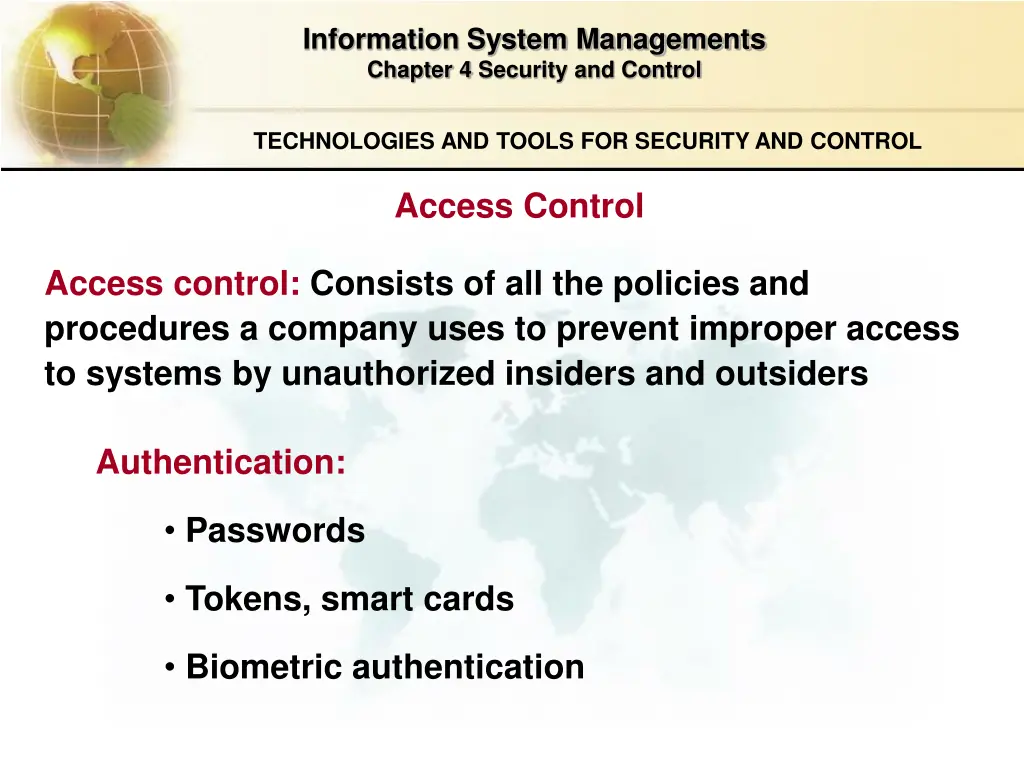 information system managements chapter 4 security 23