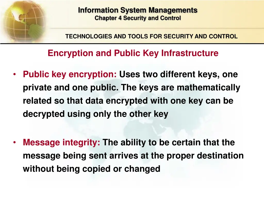 information system managements chapter 4 security 27