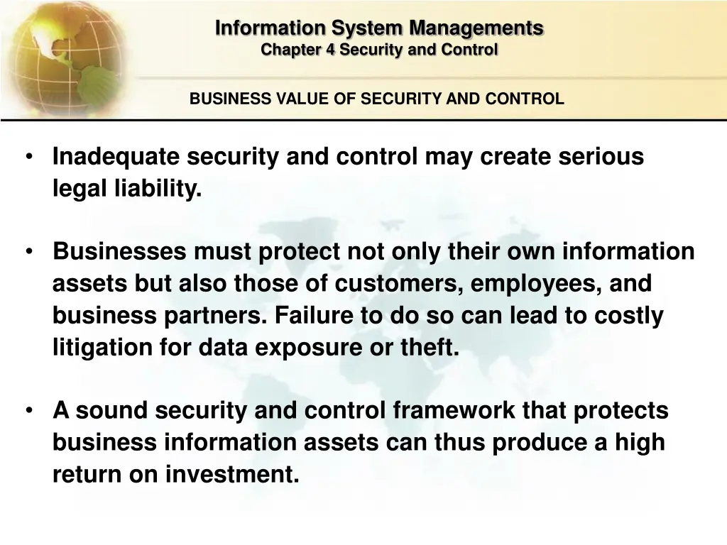 information system managements chapter 4 security 5