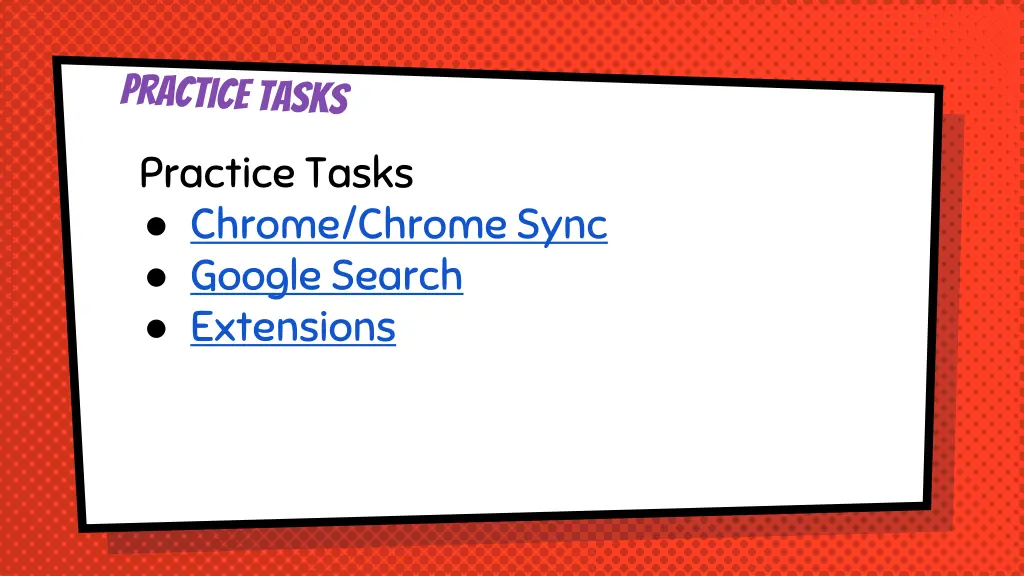 practice tasks chrome chrome sync google search