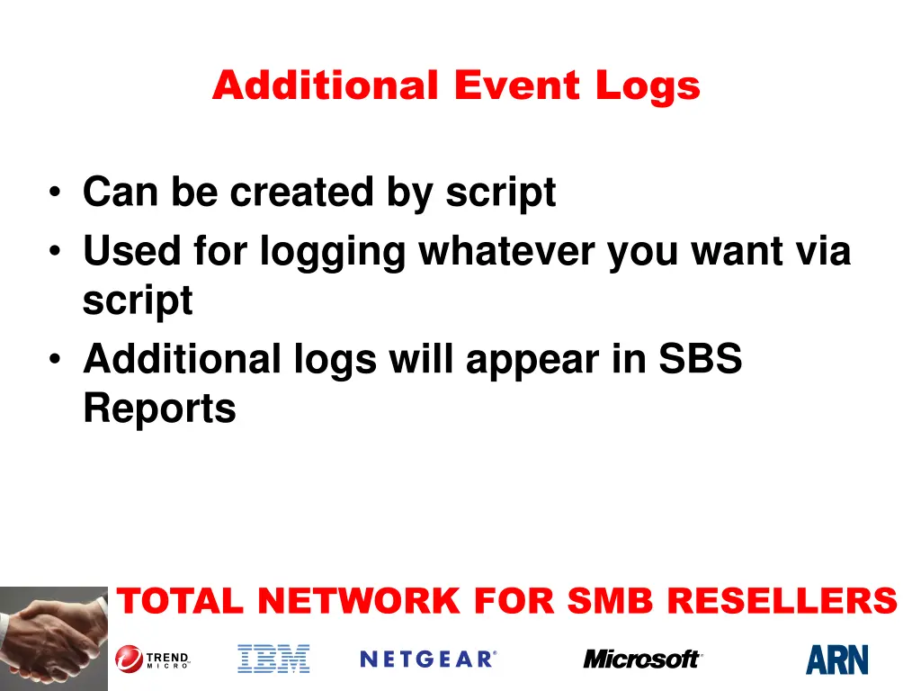 additional event logs