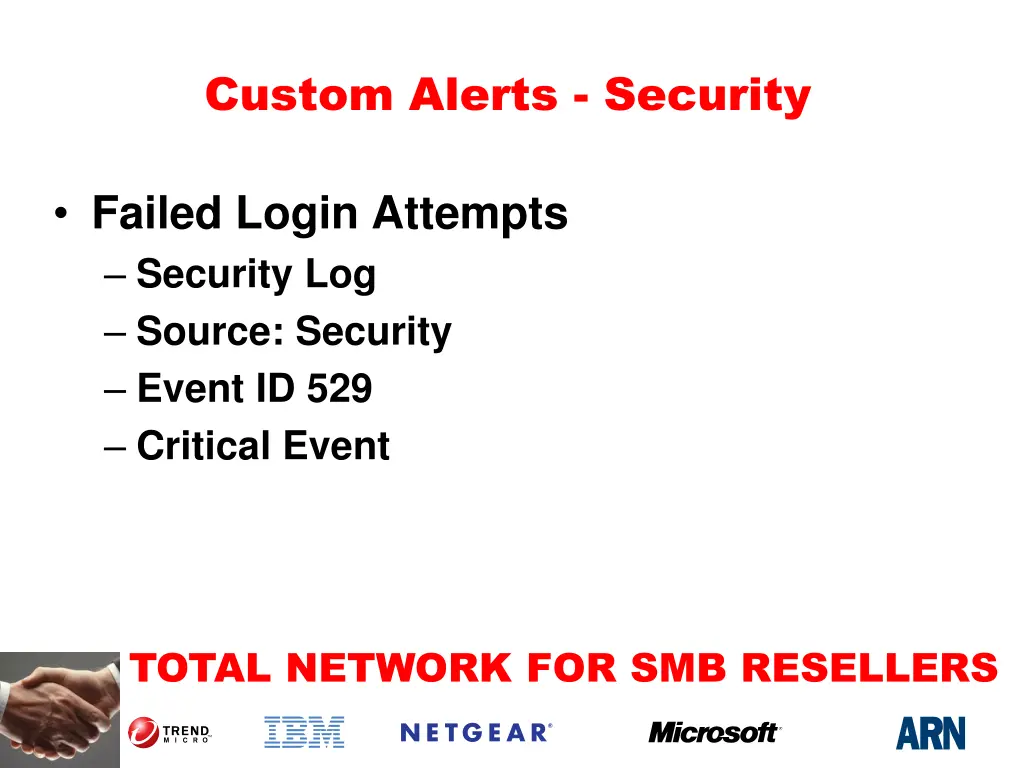 custom alerts security