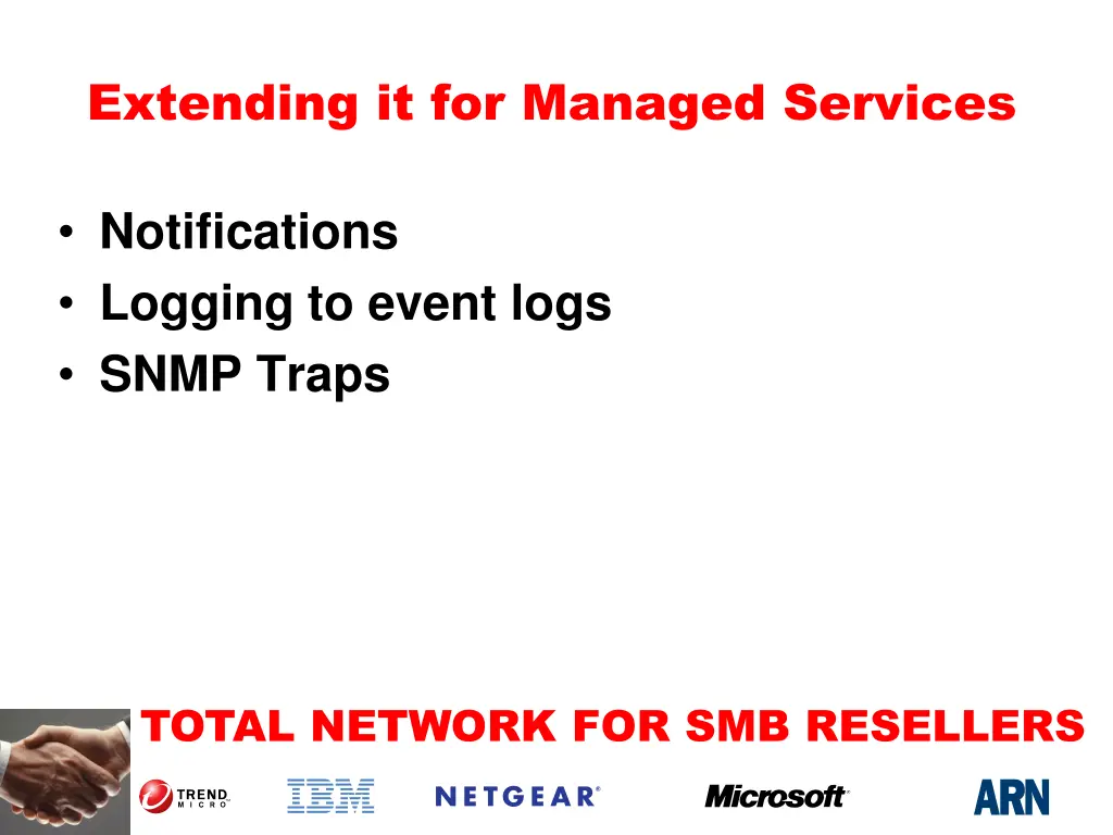 extending it for managed services