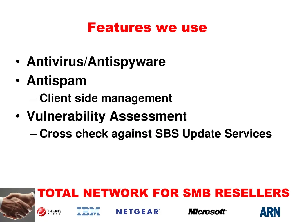 features we use
