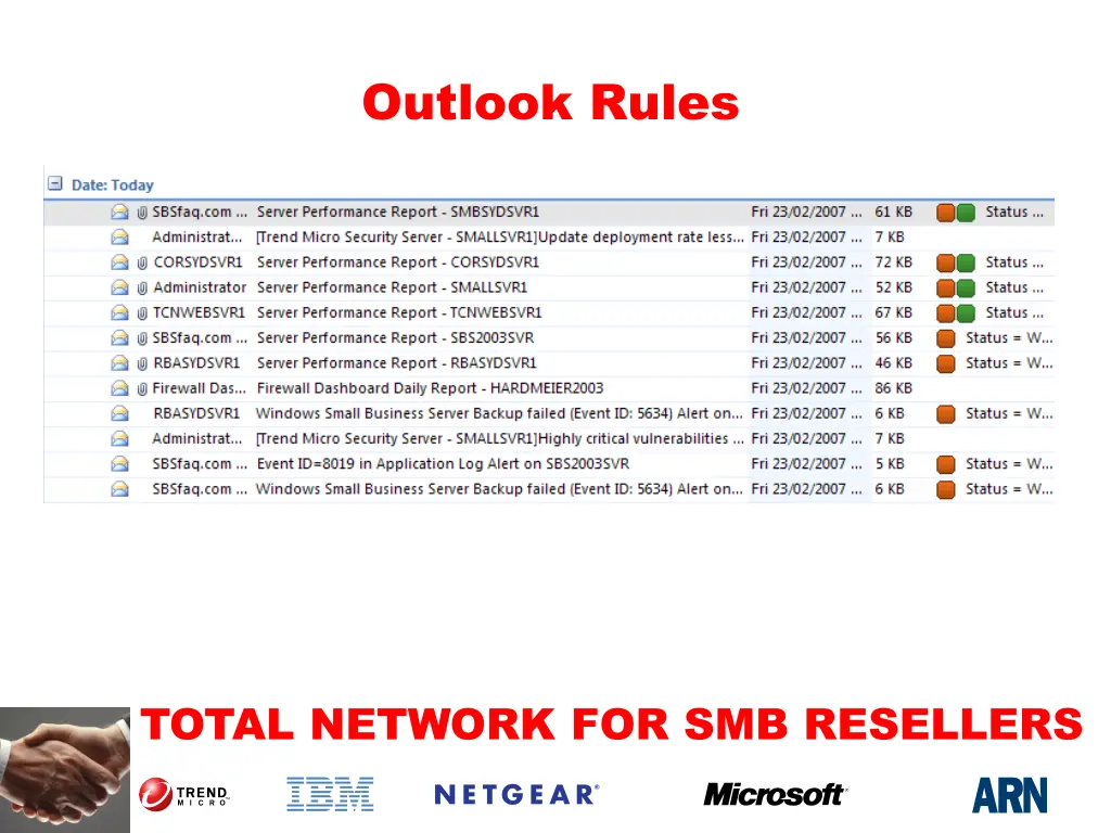 outlook rules
