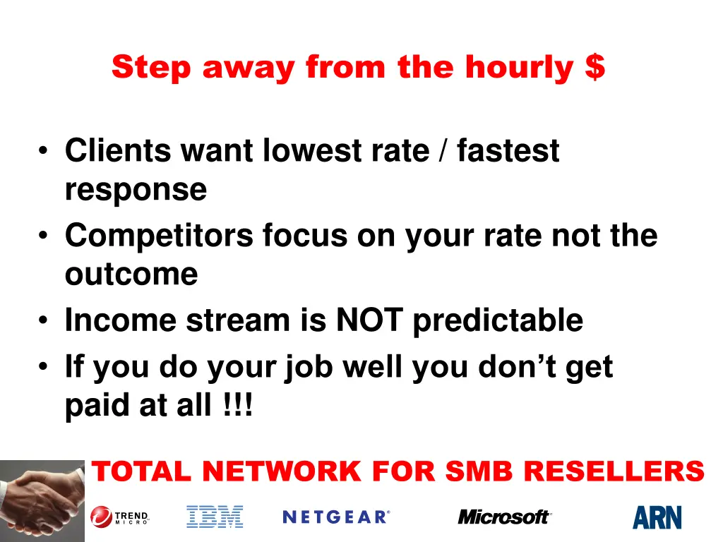 step away from the hourly