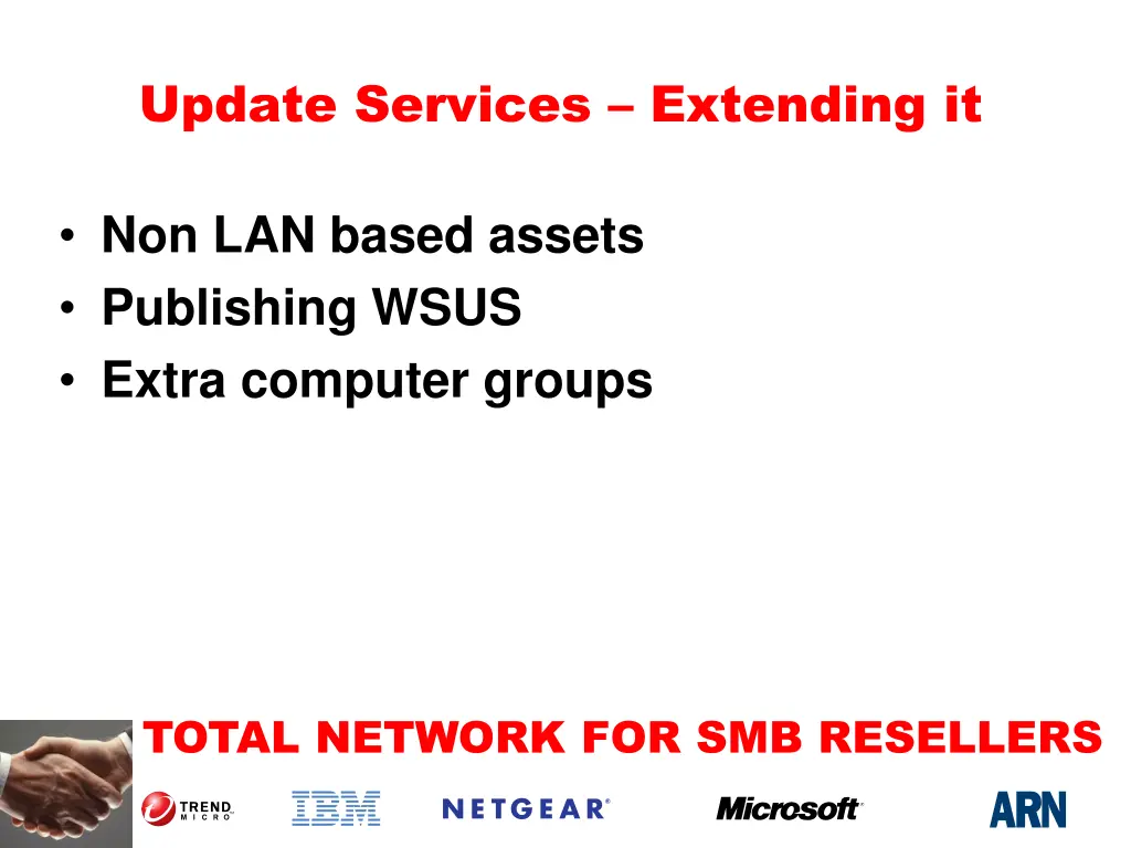 update services extending it