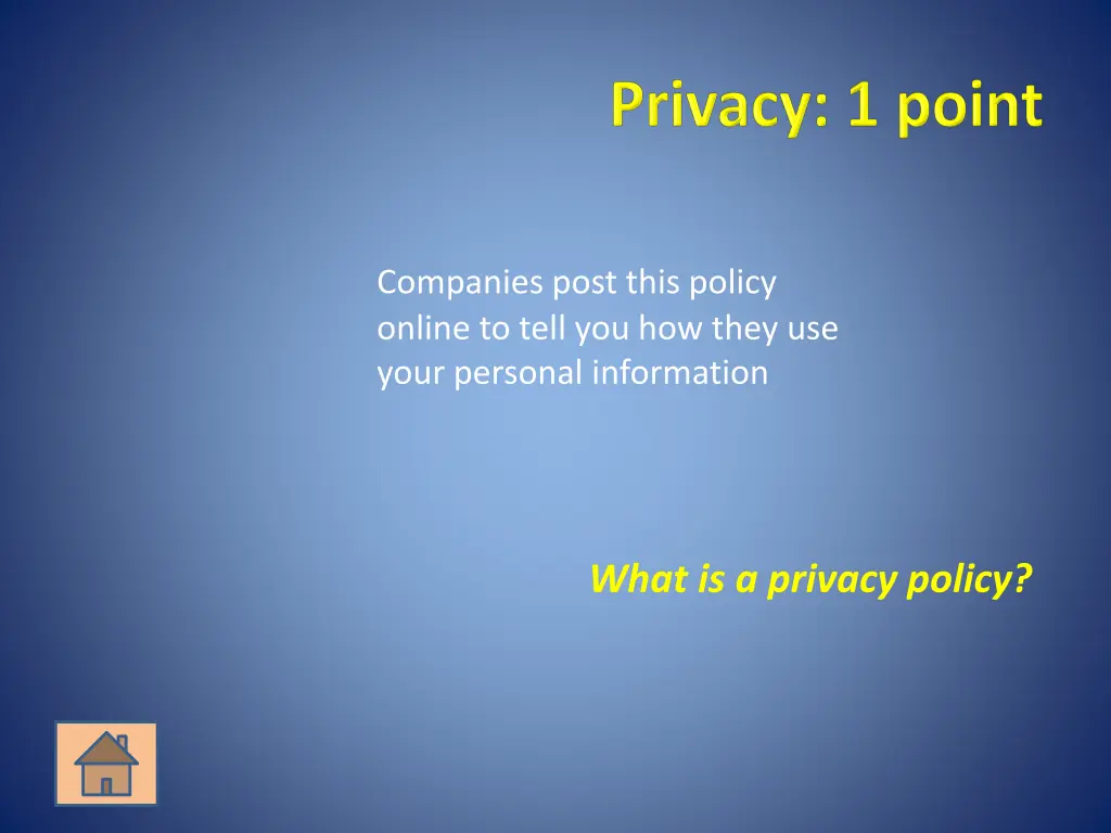 companies post this policy online to tell