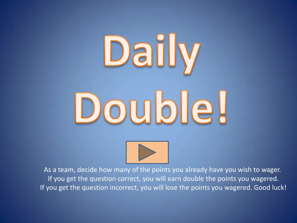 daily double
