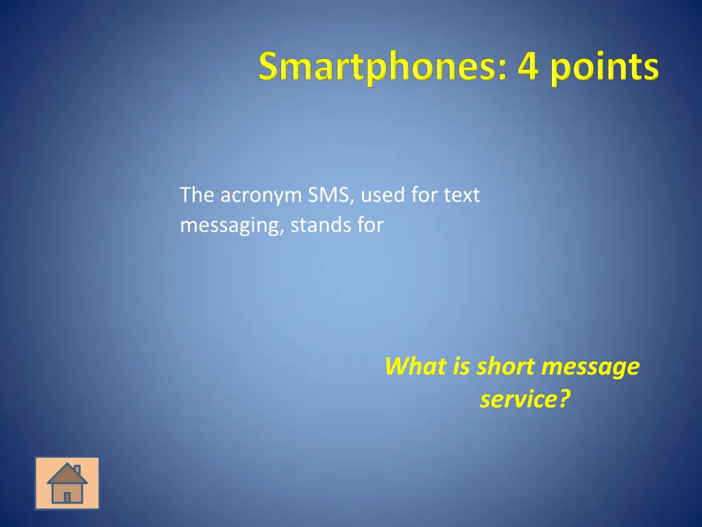 the acronym sms used for text messaging stands for