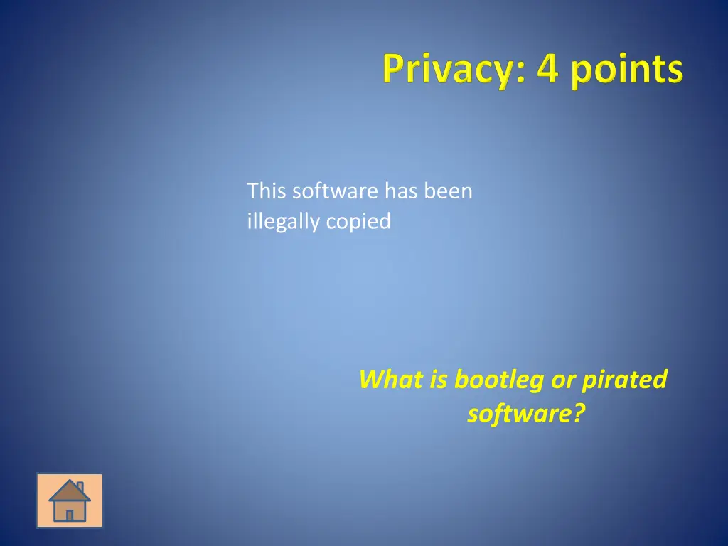 this software has been illegally copied