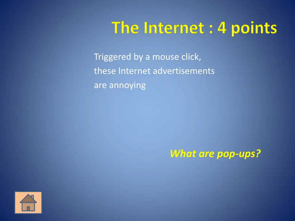 triggered by a mouse click these internet