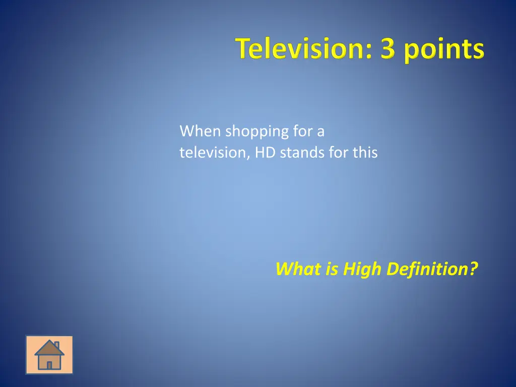 when shopping for a television hd stands for this