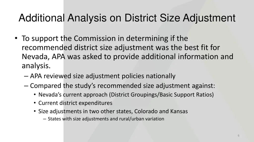 additional analysis on district size adjustment