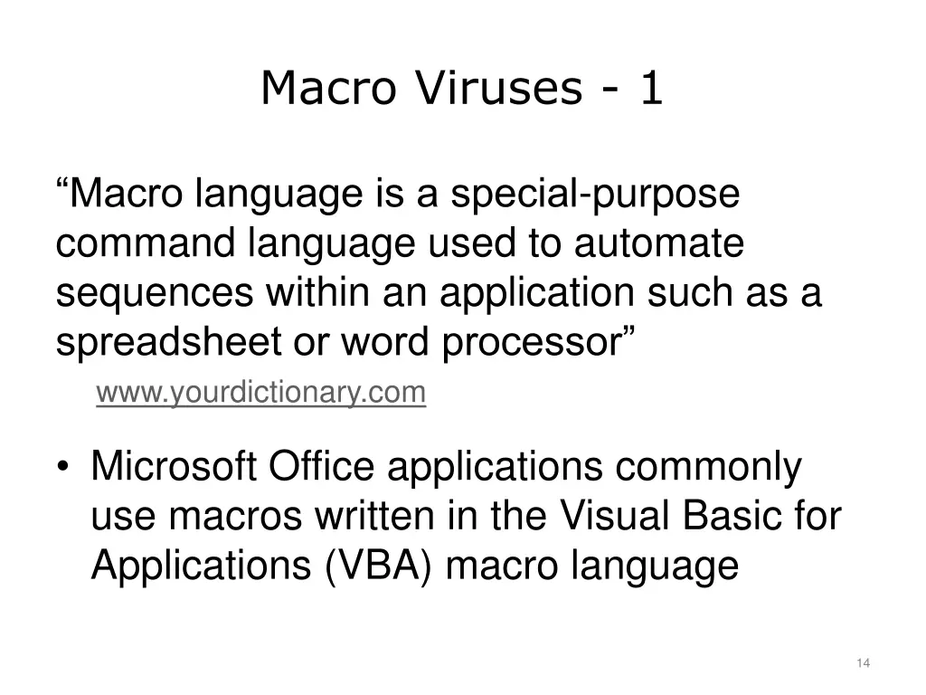 macro viruses 1