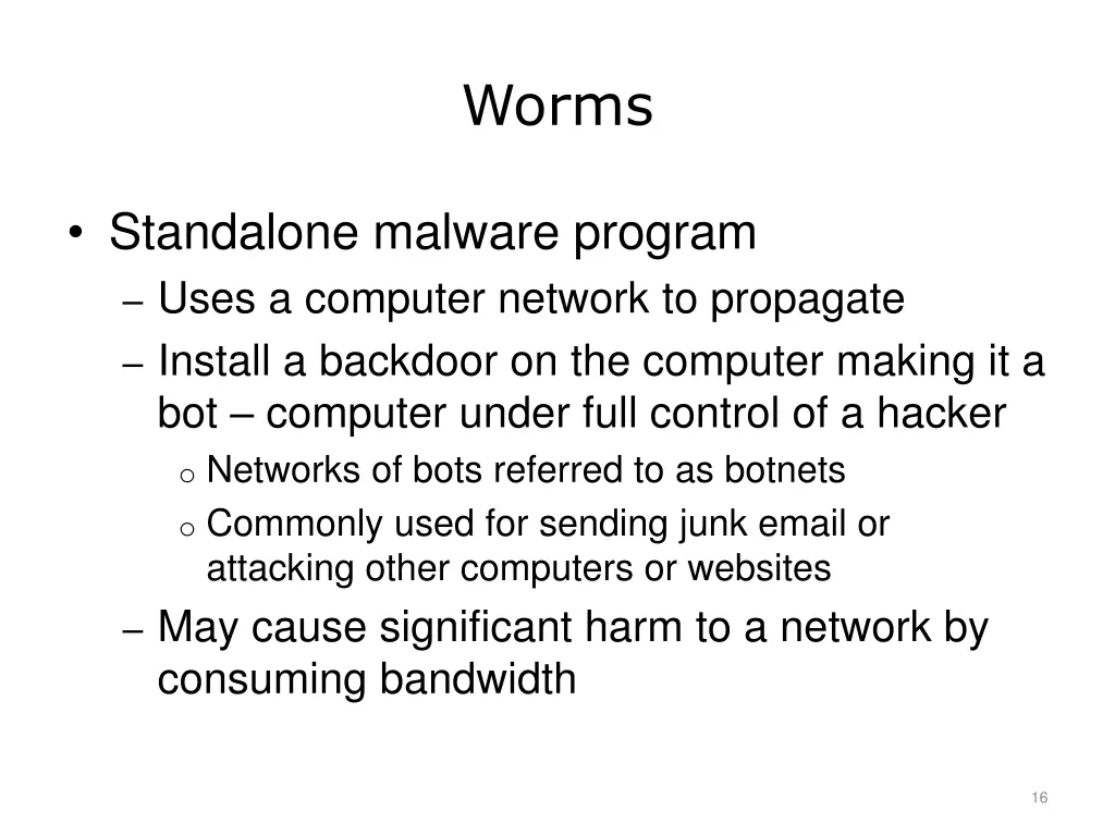 worms