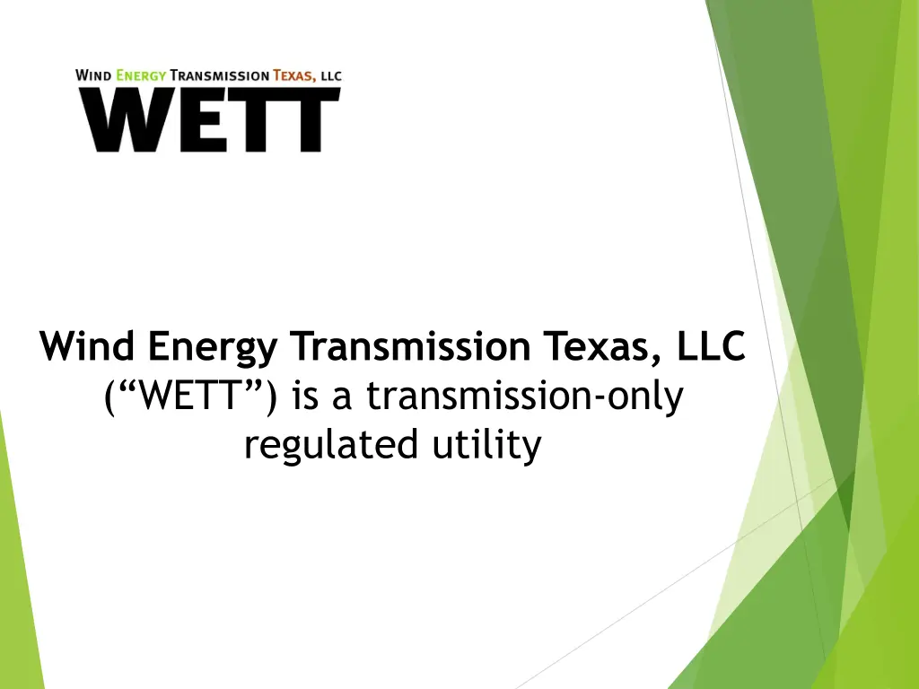 wind energy transmission texas llc wett