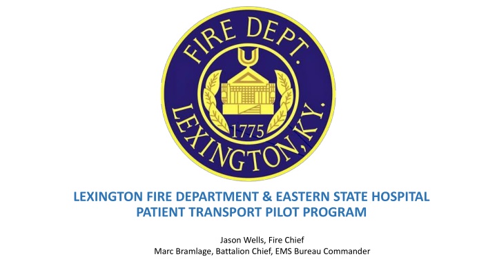 lexington fire department eastern state hospital