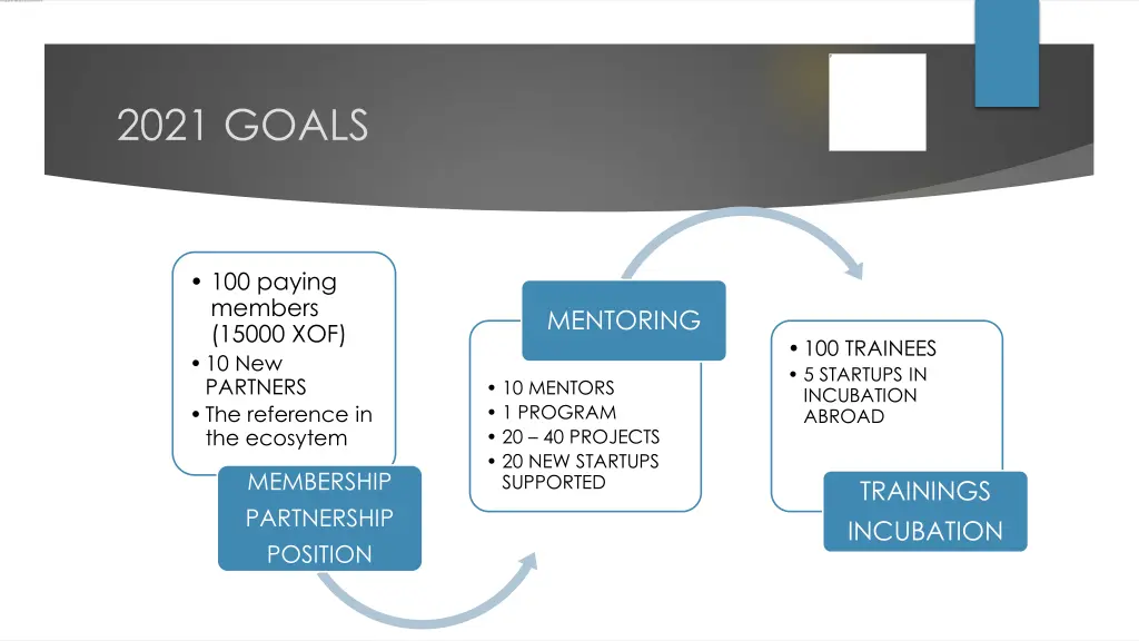 2021 goals