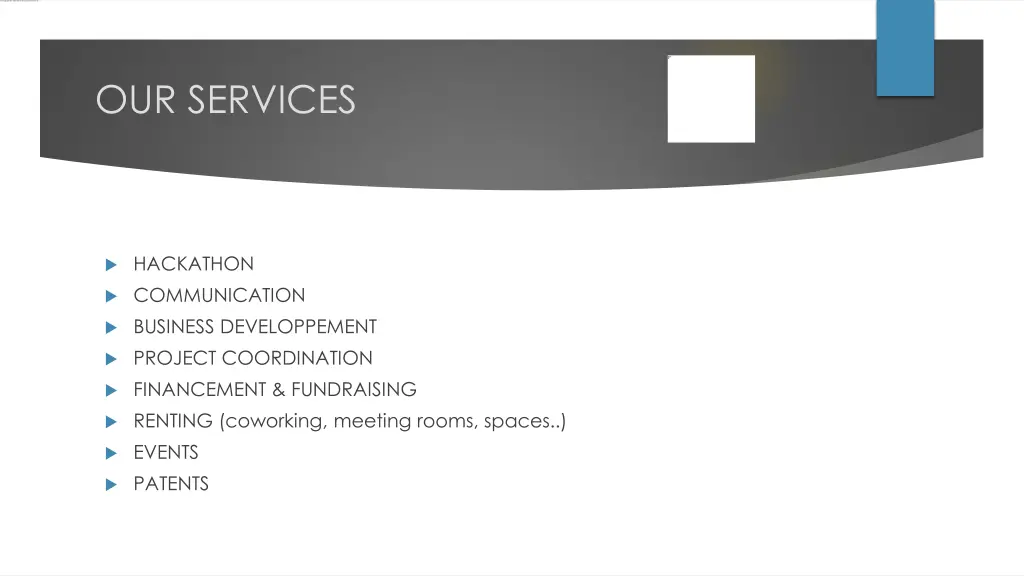 our services