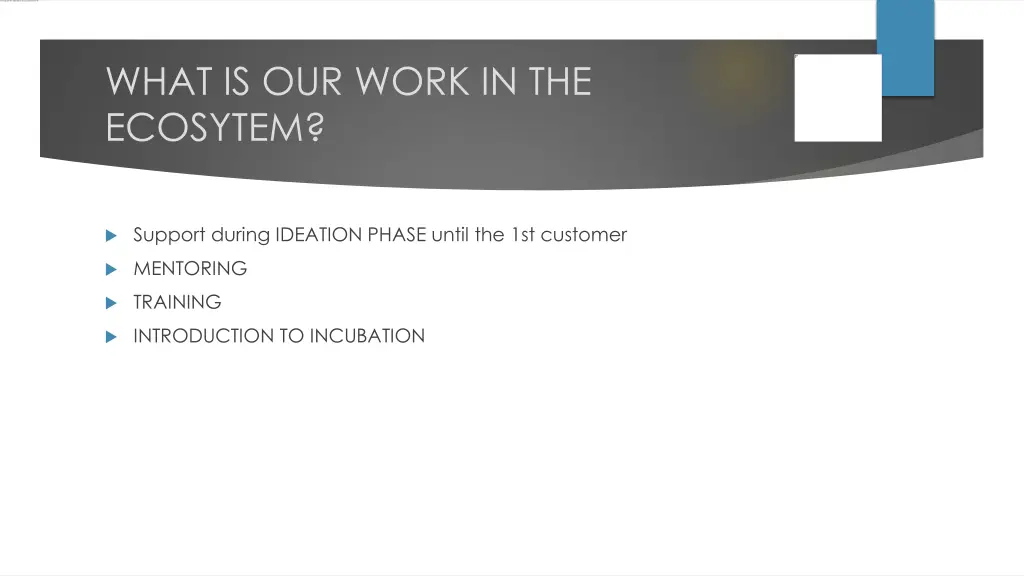 what is our work in the ecosytem