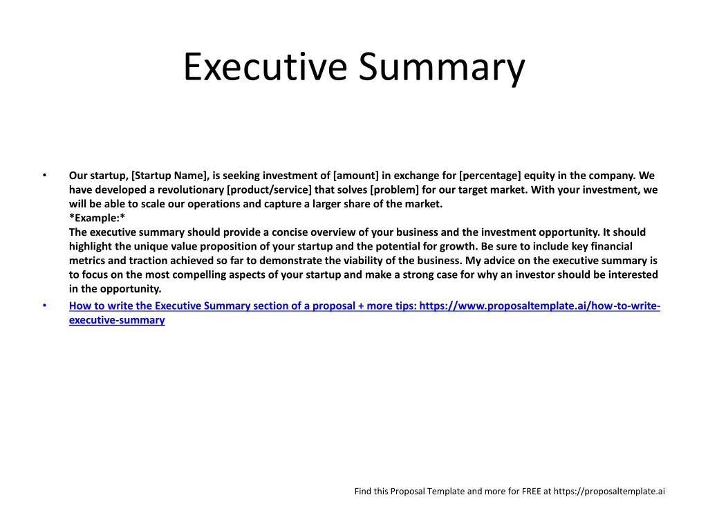 executive summary
