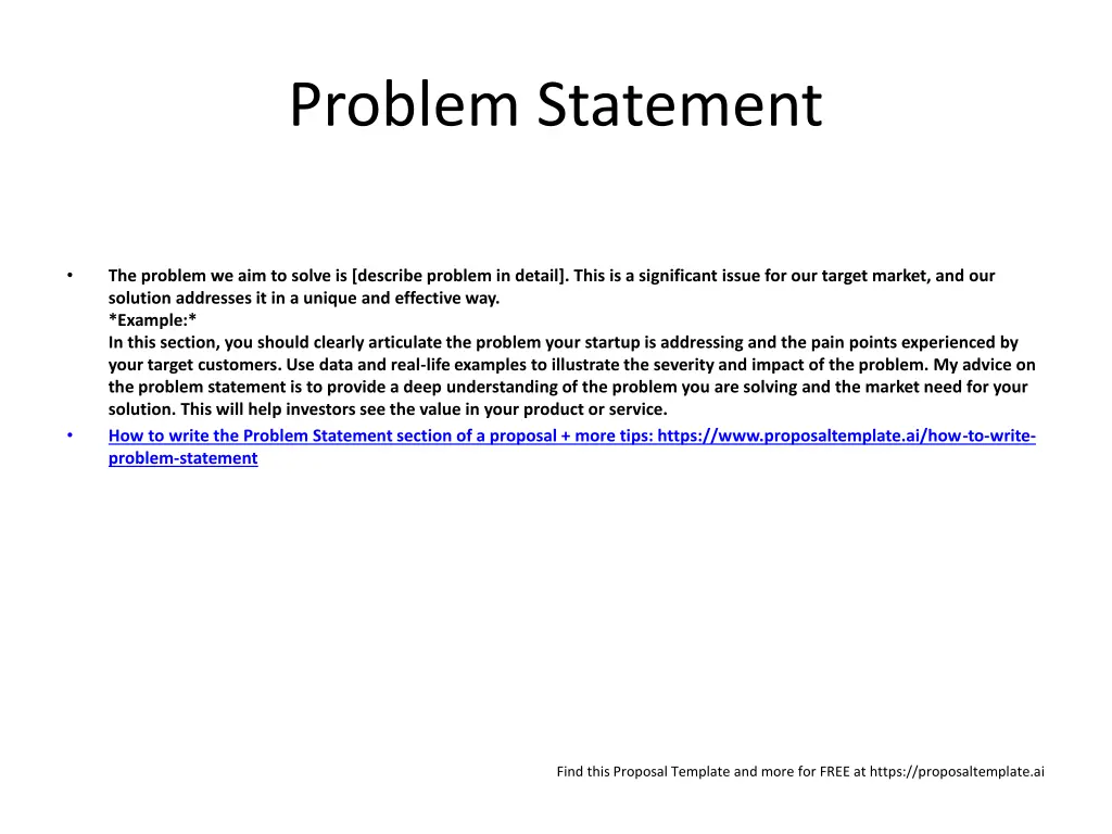 problem statement