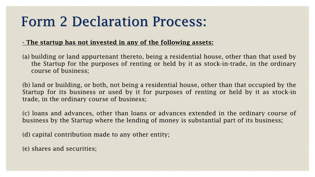 form 2 declaration process 1