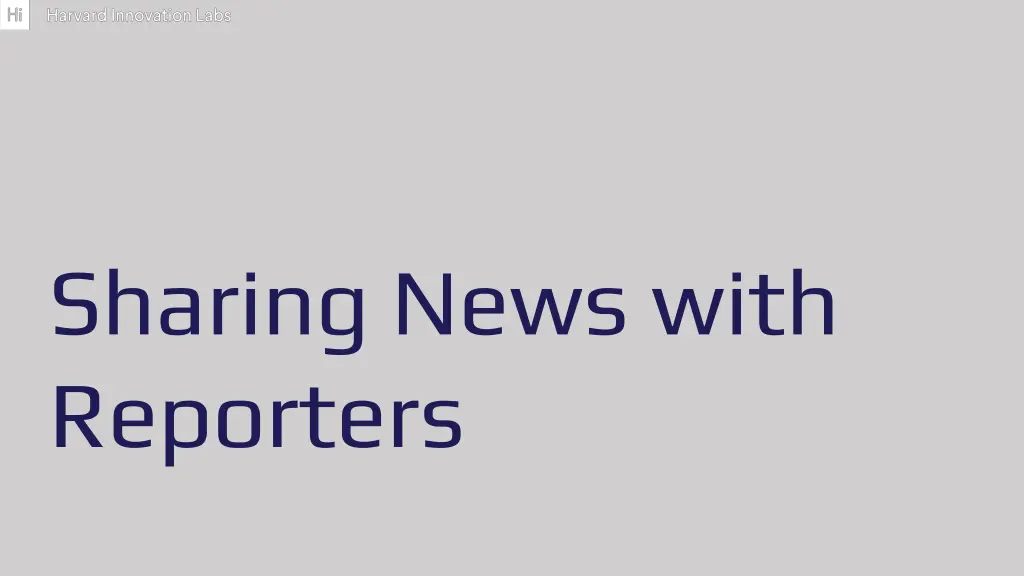 sharing news with reporters