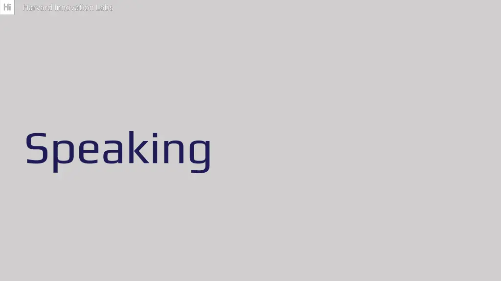 speaking