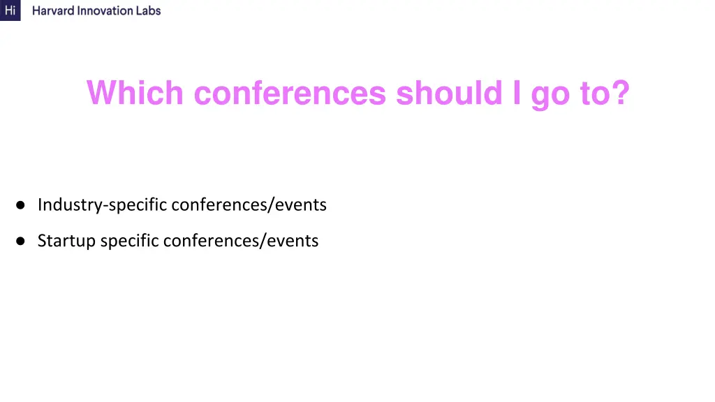 which conferences should i go to