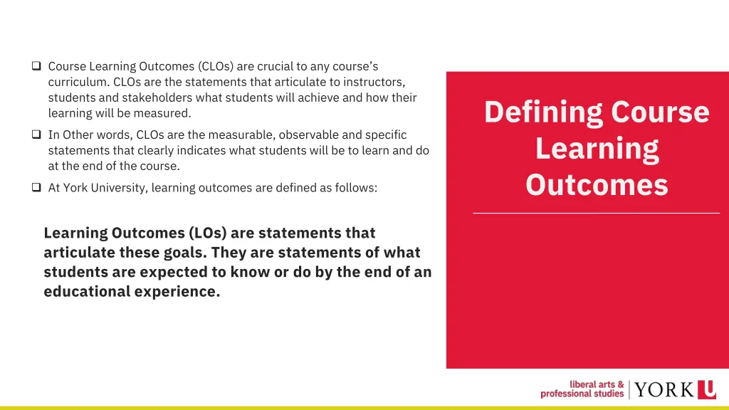 course learning outcomes clos are crucial