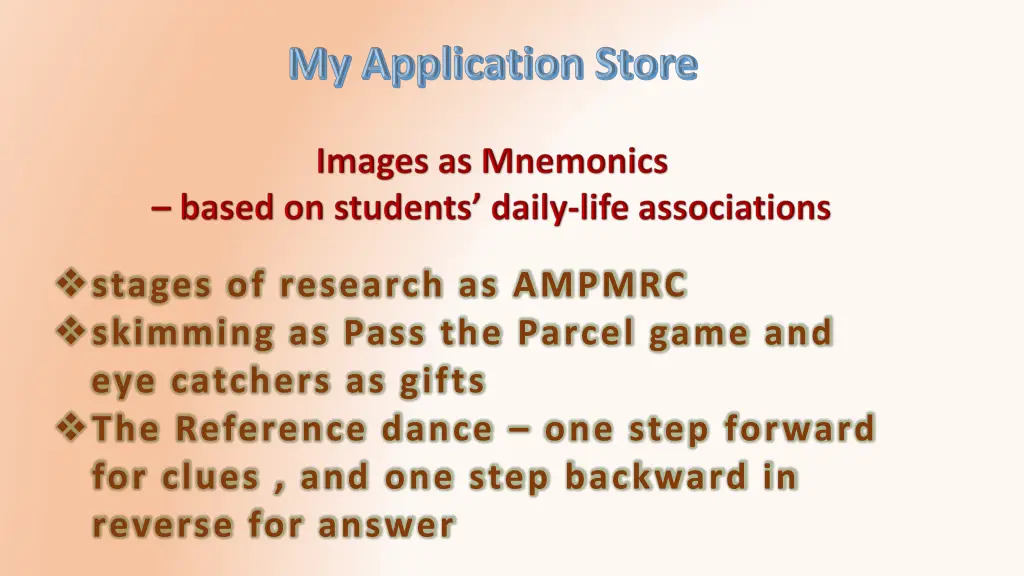 stages of research as ampmrc skimming as pass