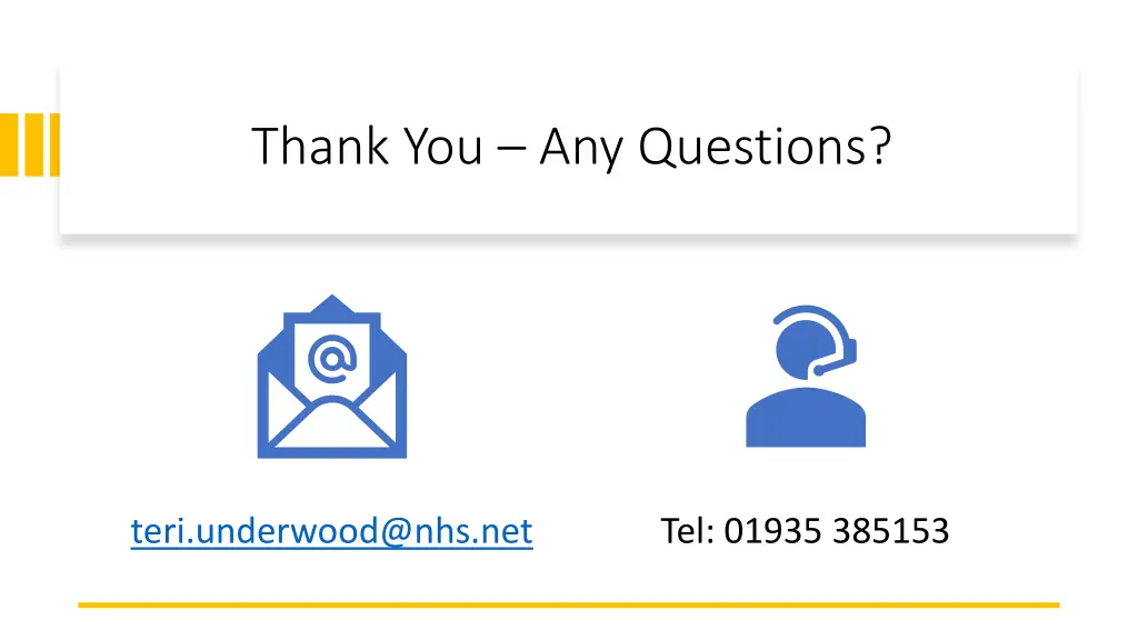 thank you any questions