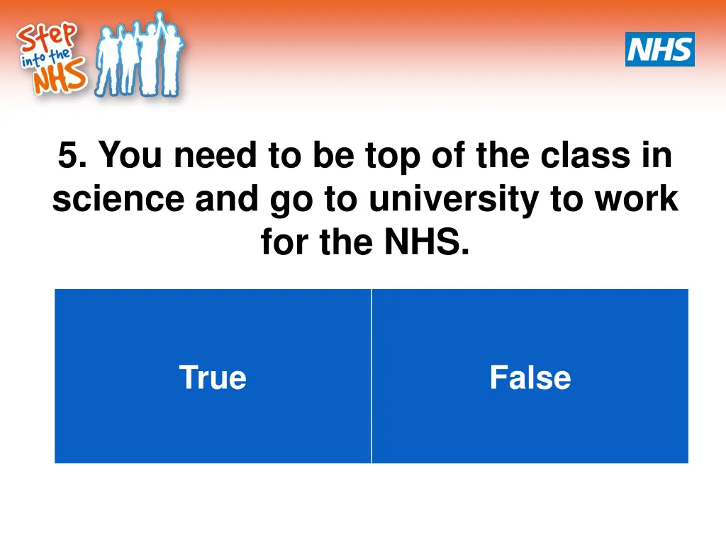 5 you need to be top of the class in science