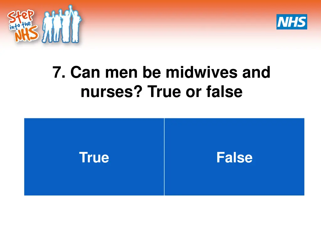 7 can men be midwives and nurses true or false