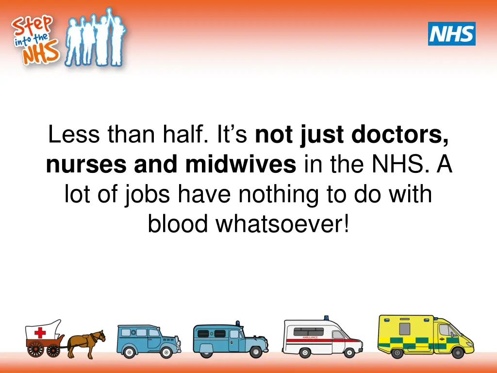 less than half it s not just doctors nurses