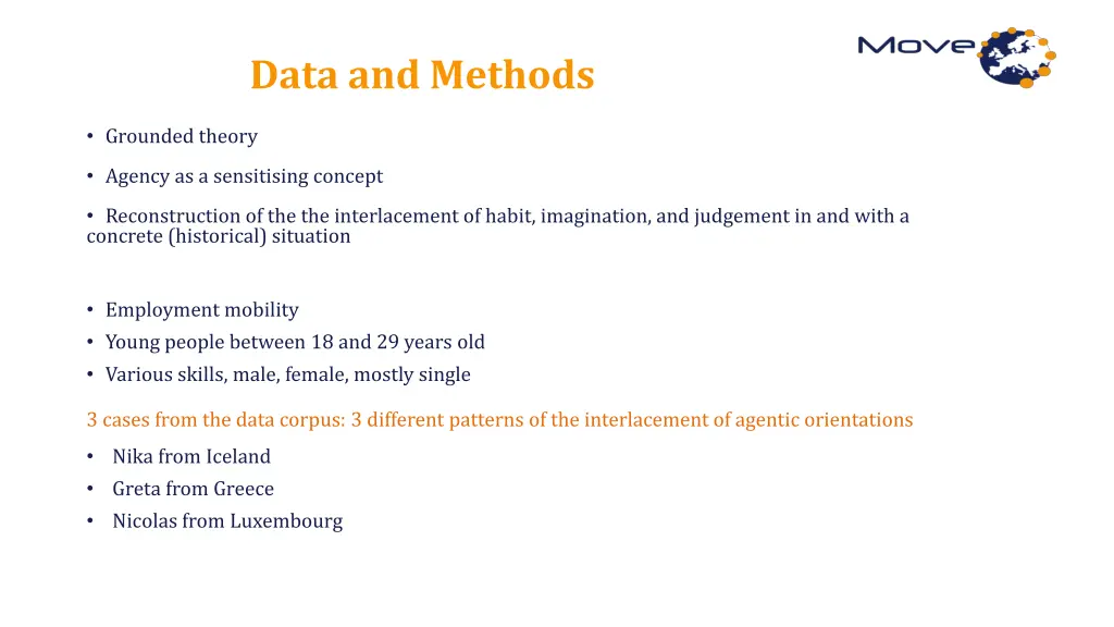 data and methods