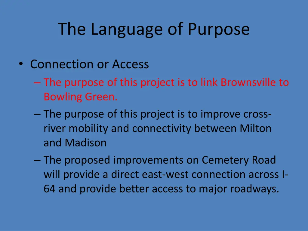 the language of purpose 2