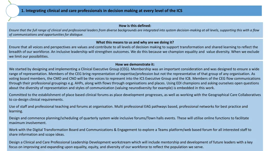 1 integrating clinical and care professionals
