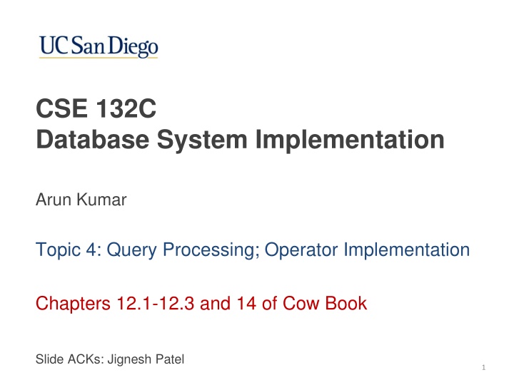 cse 132c database system implementation
