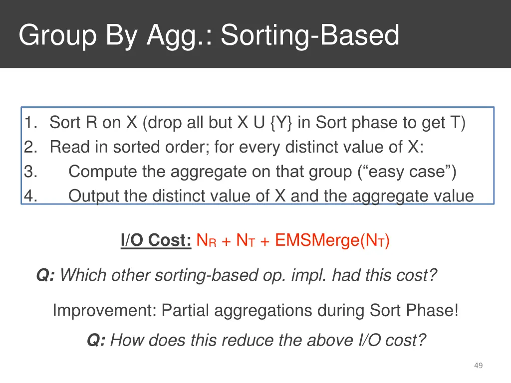 group by agg sorting based