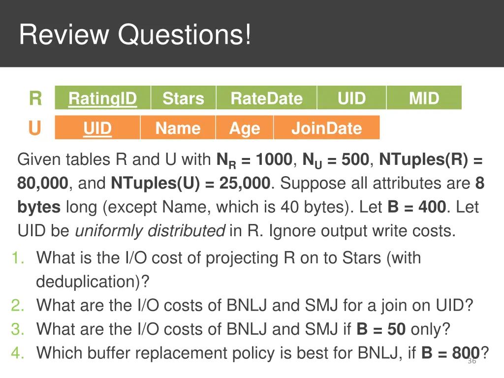 review questions