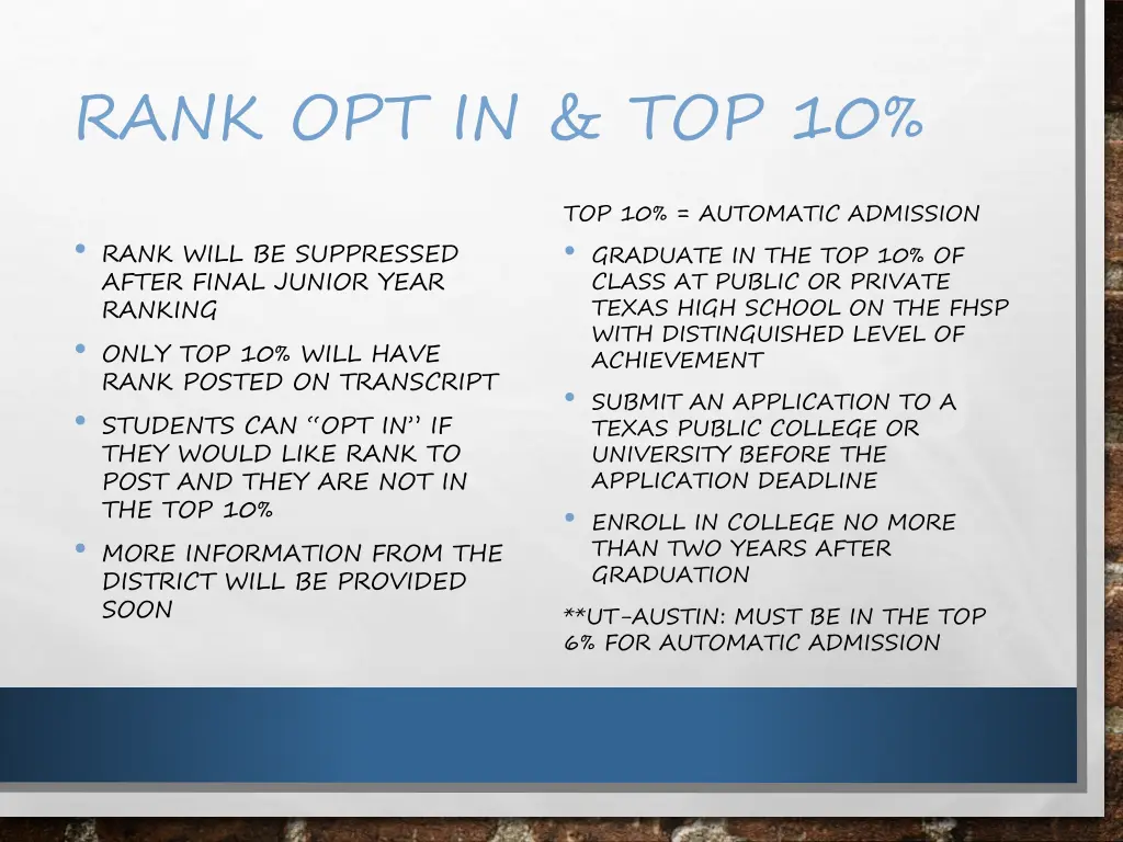 rank opt in top 10