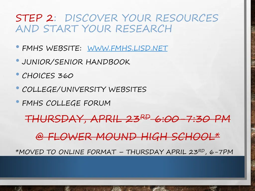 step 2 discover your resources and start your