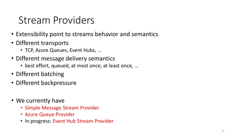 stream providers
