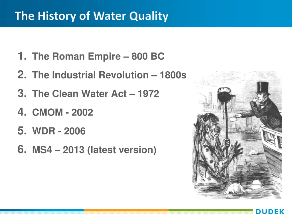 the history of water quality