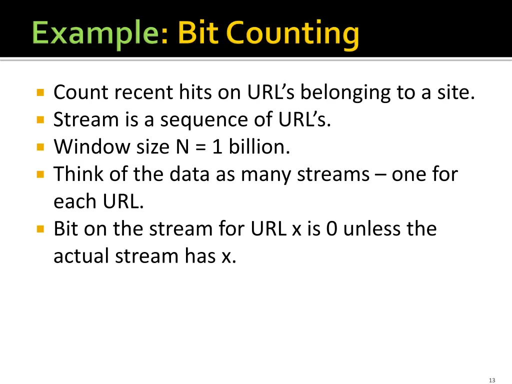 count recent hits on url s belonging to a site
