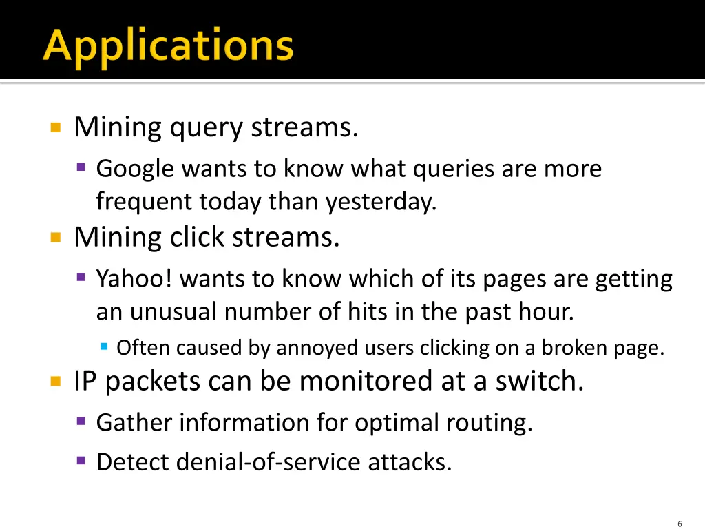 mining query streams google wants to know what