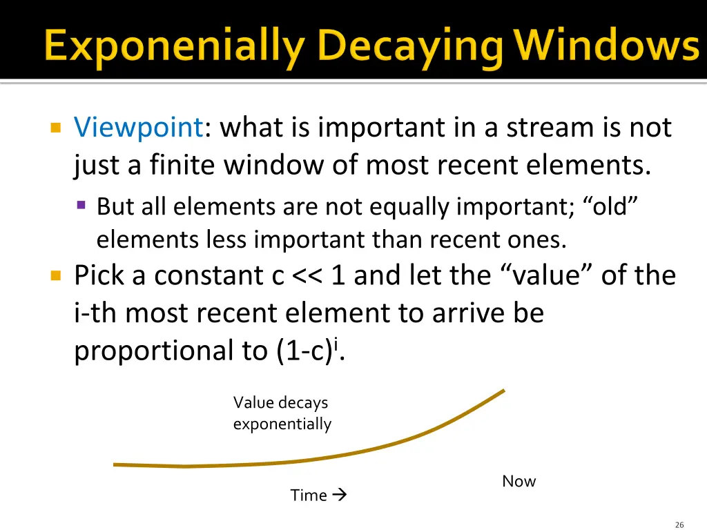 viewpoint what is important in a stream